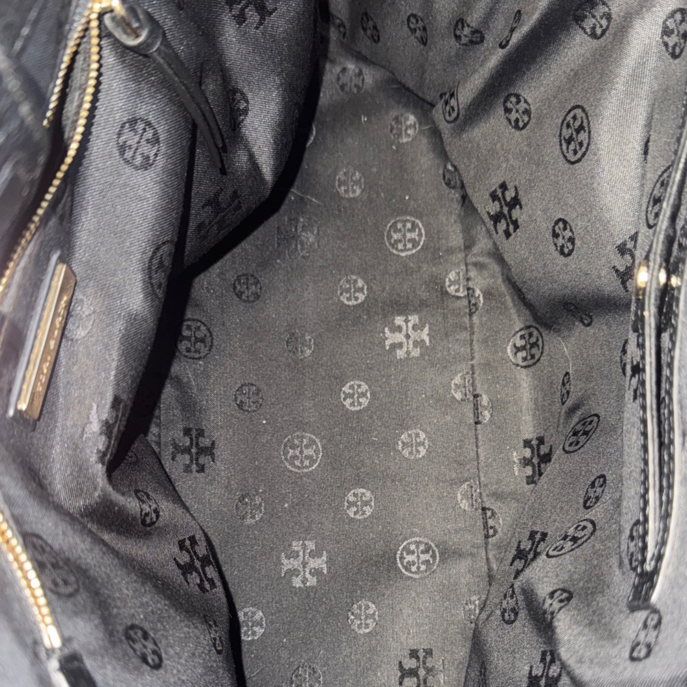 Tory Burch Black Leather Taylor Tote - Picture 7 of 10